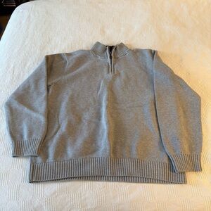 LL Bean men’s cotton knit 1/4 zip sweater